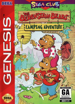 Berenstain Bears Camping Adventure box art for Sega Genesis
